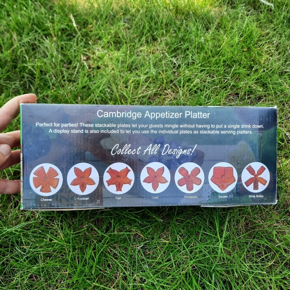 NIB Primeware Inc. Cambridgre Appetizer Platter Wine Themed Stacked Charcuterie - Picture 8 of 12